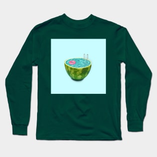 watermelon surrealism Long Sleeve T-Shirt